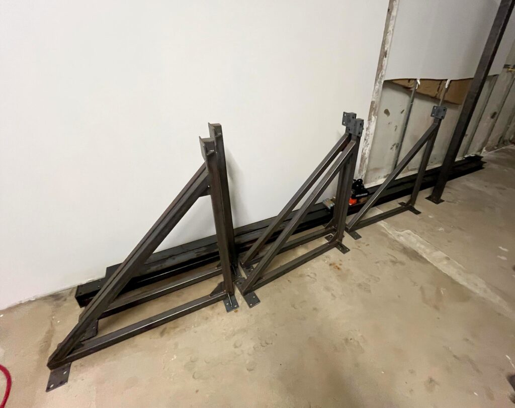 créa'cier fabrication potence et rail sac de frappe boxe