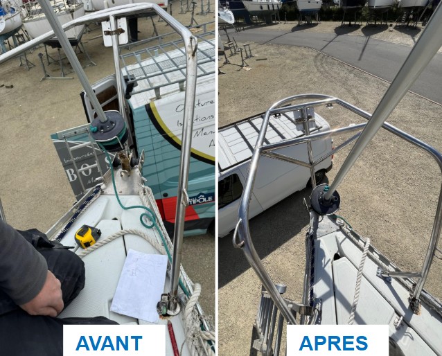 Crea'cier renforcement balcon soudure inox voilier