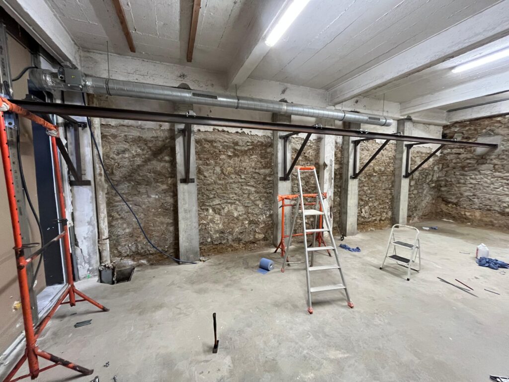 crea'cier rail acier de sac de frappe sur mesure salle de sport