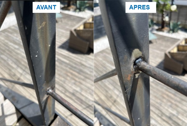 creacier reparation garde corps acier